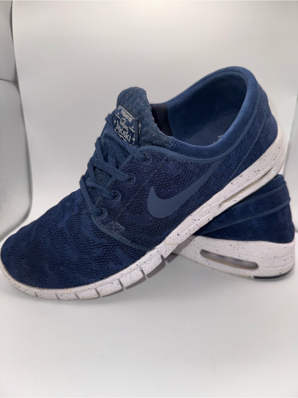 Nike Stefan Janoski Max Floral Jacquard Navy Shoes Men’s 8.5
